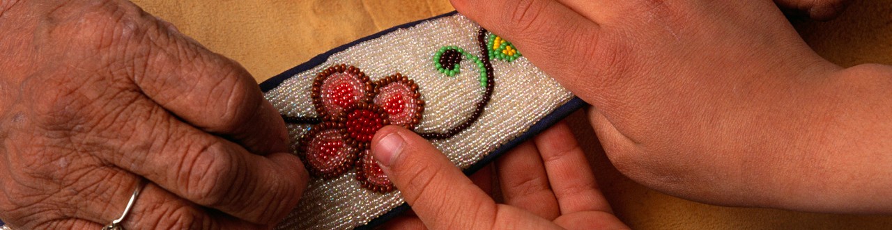 Hands touching Embroidery