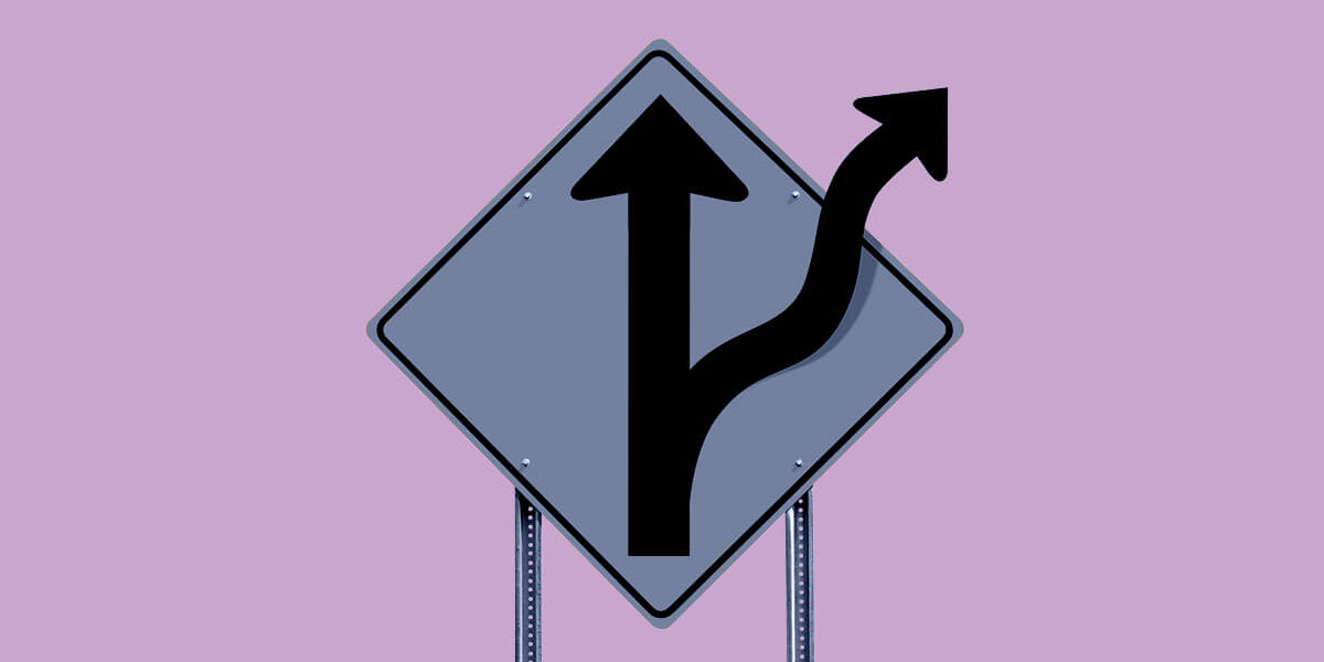 Road sign showing different directions