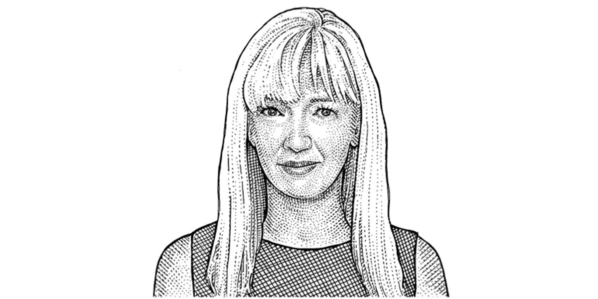 Linda Duncombe portrait drawing