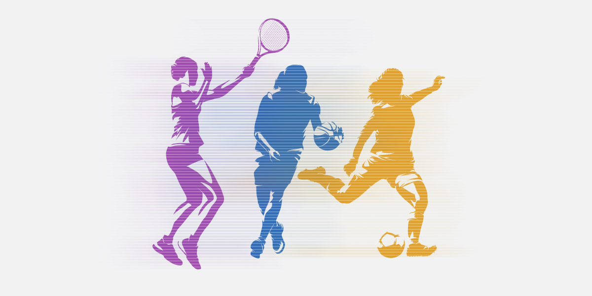 Women playing sports