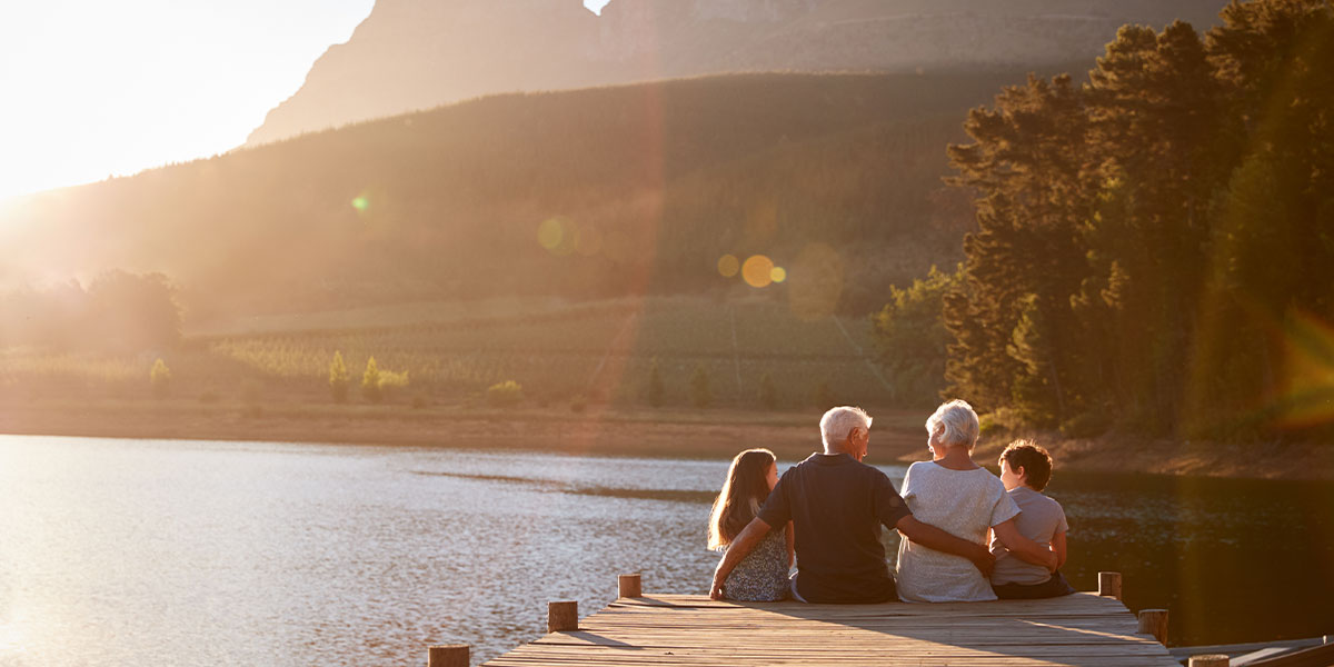 Multi-generation family enjoys life together at their lake home while discussing their non-financial legacy. 