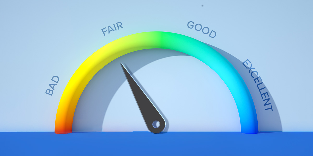 Credit score gauge