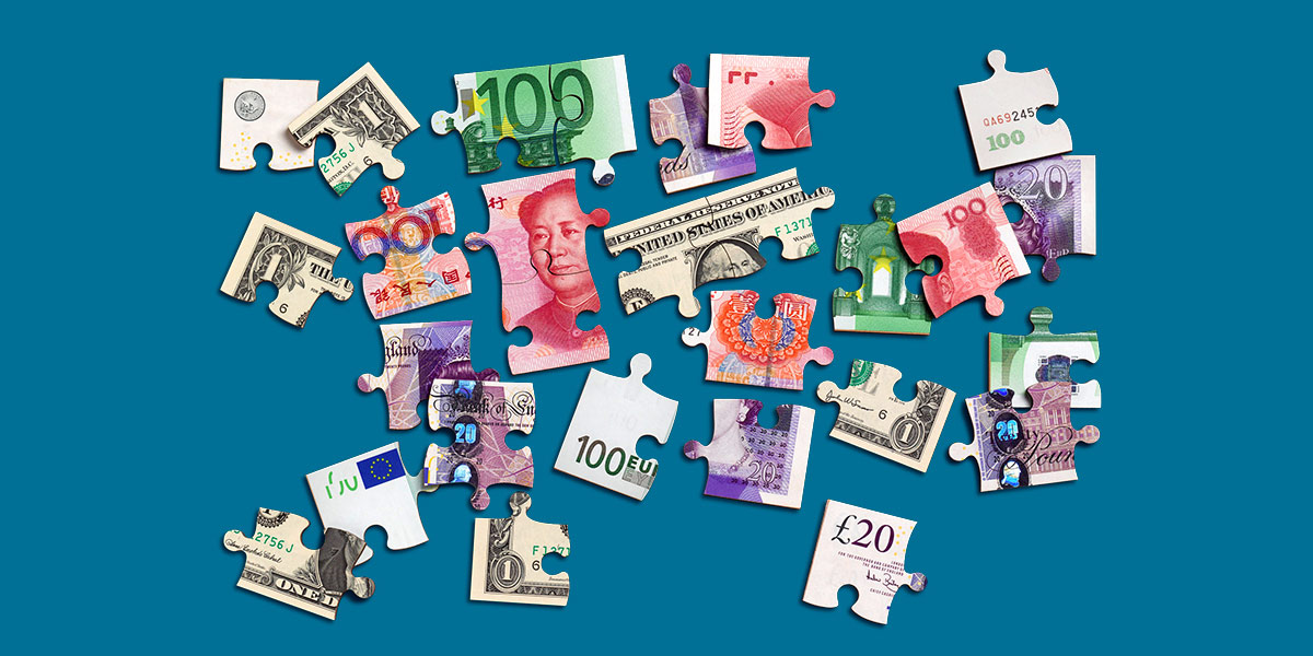 Currency shaped like puzzle pieces