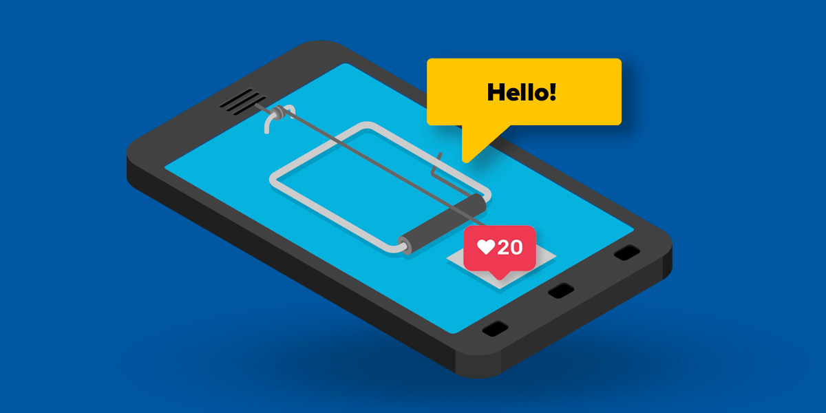 Smartphone mousetrap luring users