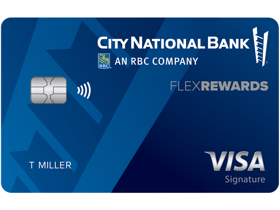 Front of the City National Flex Rewards Credit Card